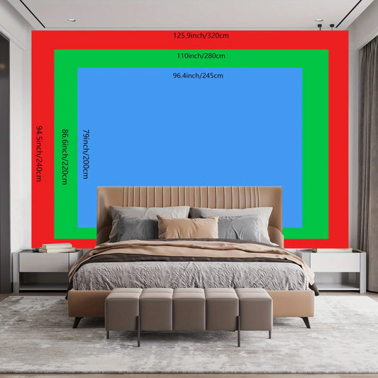1pc- Ultra Large Size- Enchanting Bamboo Forest Cherry Blossoms Landscape Photo Huge Digital Printing Tapestry, Aesthetic High-Definition Printing Polyester- for Living Room Bedroom Party Decoration- with Free Hanging Clips Wall Decoration