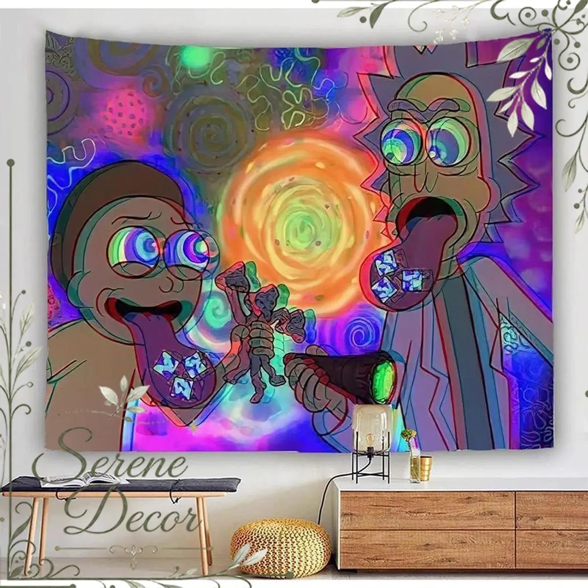 Rsefly Anime Wall Hanging Tapestry, Home Decor Items for Bedroom & Living Room, Aesthetic Dorm Decor with Unique Room Design, Home Wall Hanging,sohochic