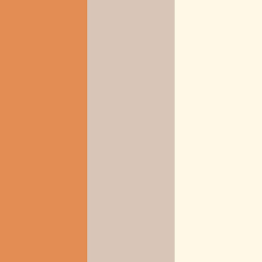 Russet Orange / Beige / Cream - 40915 - Olivia Stripe - Wallpaper