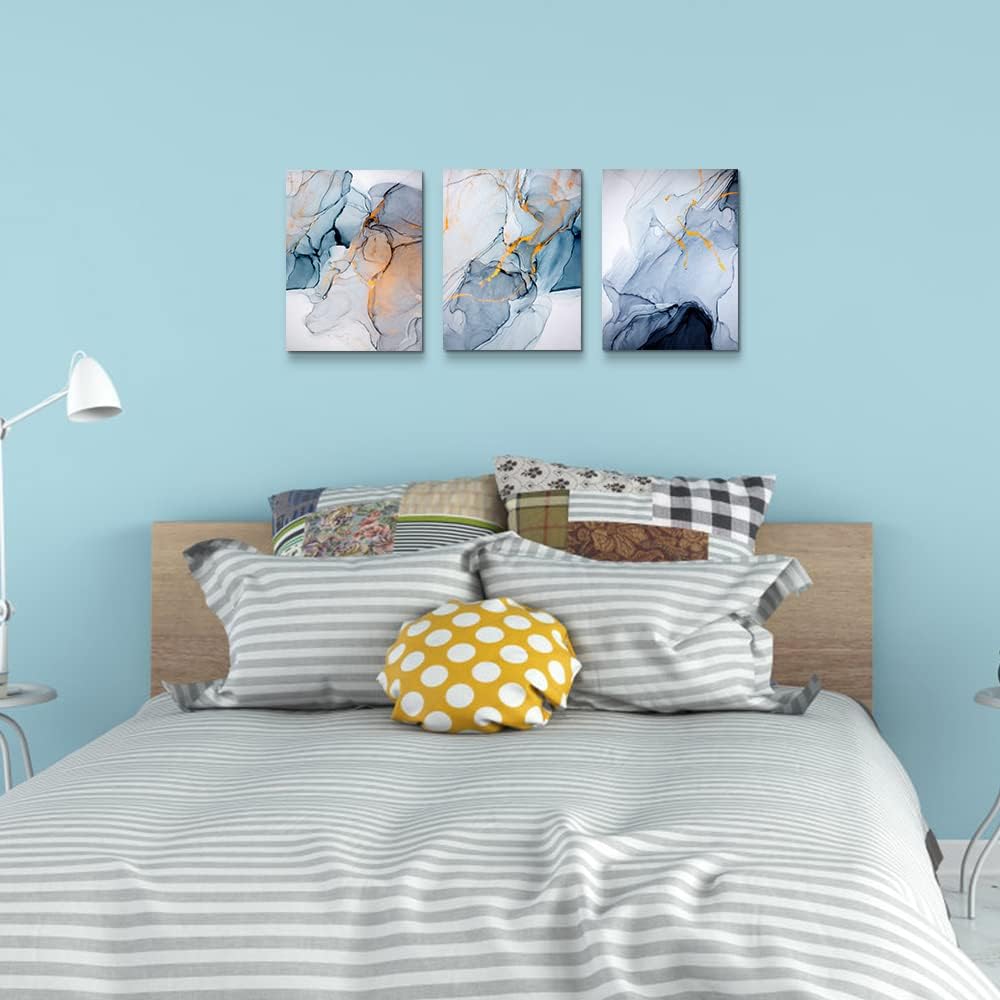 Canvas Wall Art For Living Room Abstract Wall Decor For Bedroom Modern Office Wall Decorations Ink Paintings Fashion Abstract Pictures Artwork Bathroom Canvas Art Prints Kitchen Home Decor 3 Piece
