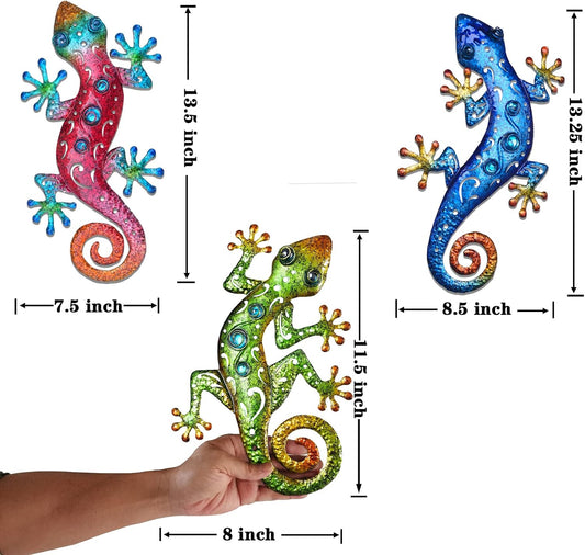 Metal Lizards Outdoor Decor Metal Gecko Wall Decoration Geico Lizard