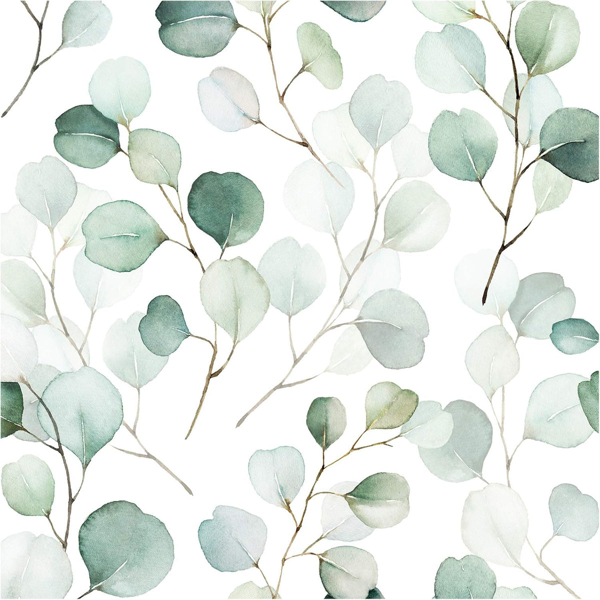 HAOKHOME Green Peel and Stick Wallpaper Botanical Leaf for Bathroom Nursery
