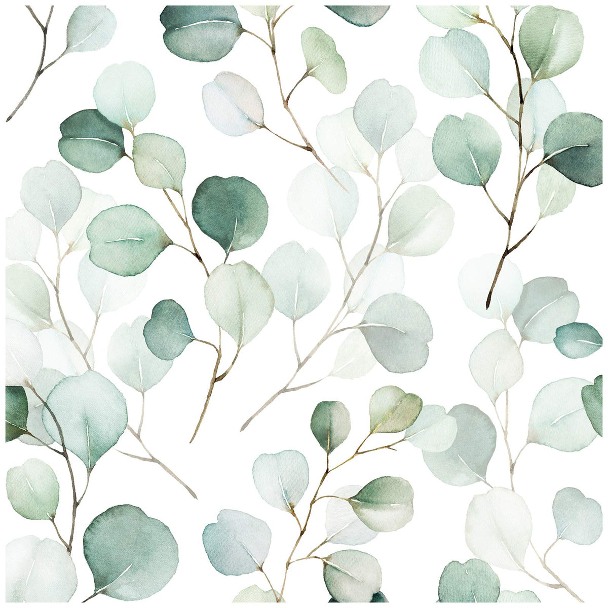 HAOKHOME Green Peel and Stick Wallpaper Botanical Leaf for Bathroom Nursery