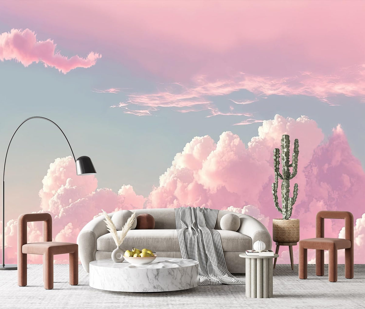 YQWDMX - Beige Forest Peel and Stick Wallpaper Jungle Self-Adhesive Mural for Living Room ZY12 L