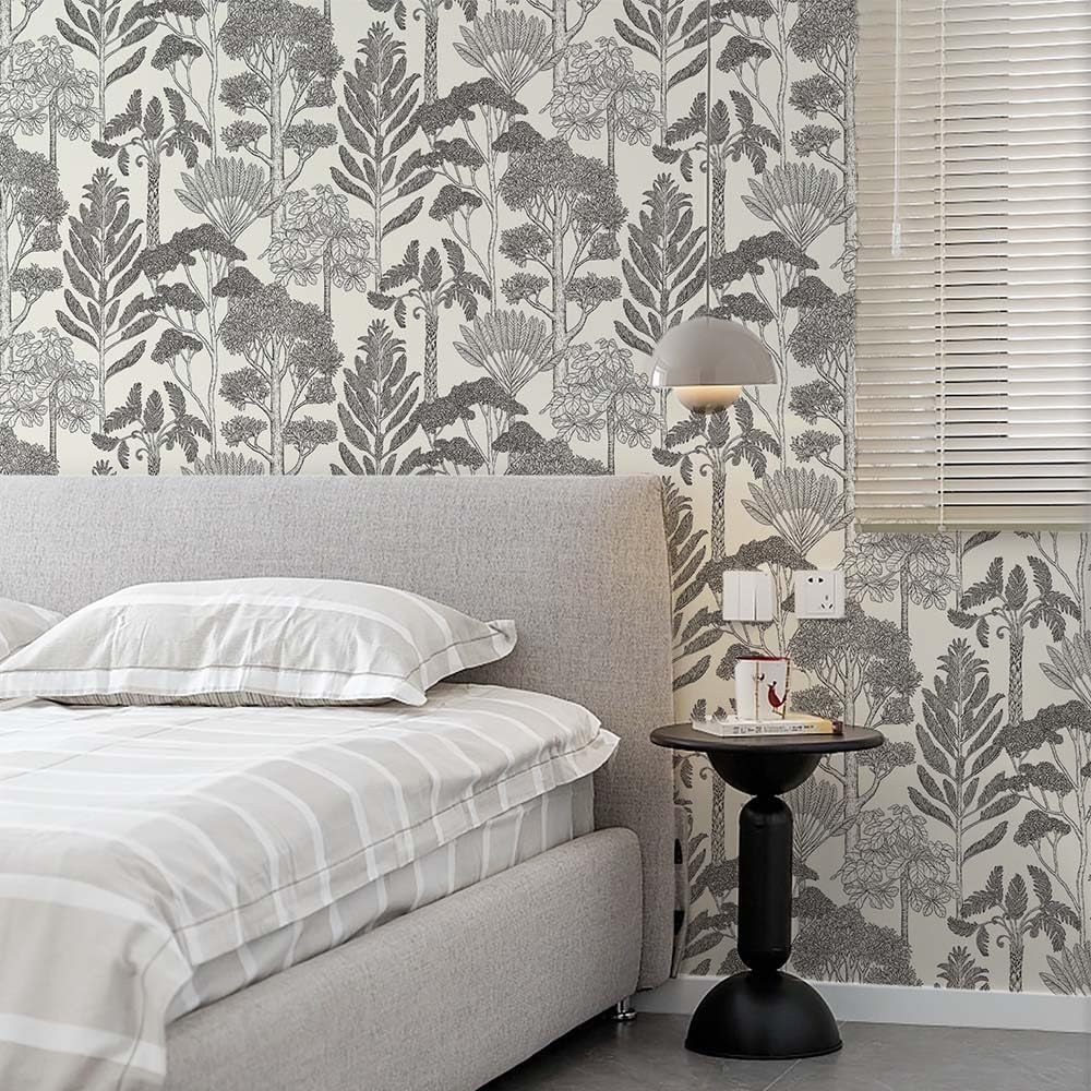 Forest Wallpaper Peel and Stick Vintage Tree Wall Paper 393in 17.3in