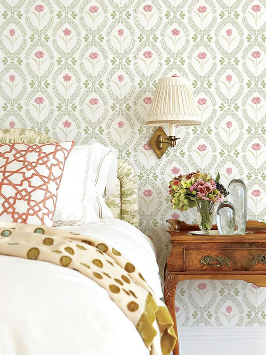 Orainege Peel and Stick Wallpaper Floral Wallpaper 16.9in x118.1in