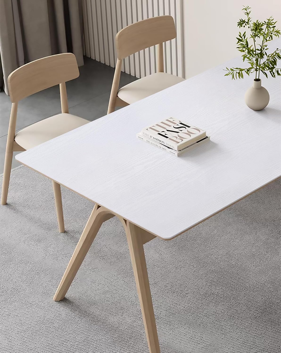 Heroad Peel and Stick Wallpaper Wood Contact Paper Wood Wallpaper White Wood Grain Contact Paper Thicken Textured for Cabinets and Drawers Countertops Waterproof Self Adhesive Vinyl 17.5" x 78.7"