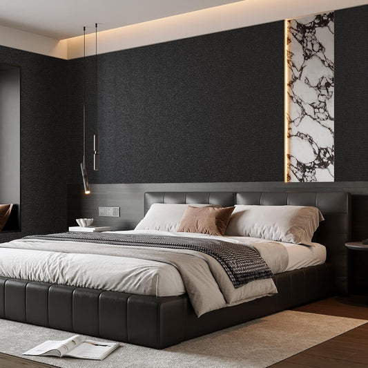 Zeeko Black Crocodile Peel and Stick Wallpaper 17.3" X 394"