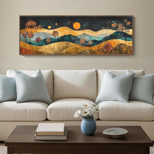 Large Canvas Print Wall Art Forest Nature Landscape Art 16x48 Inch Unframed