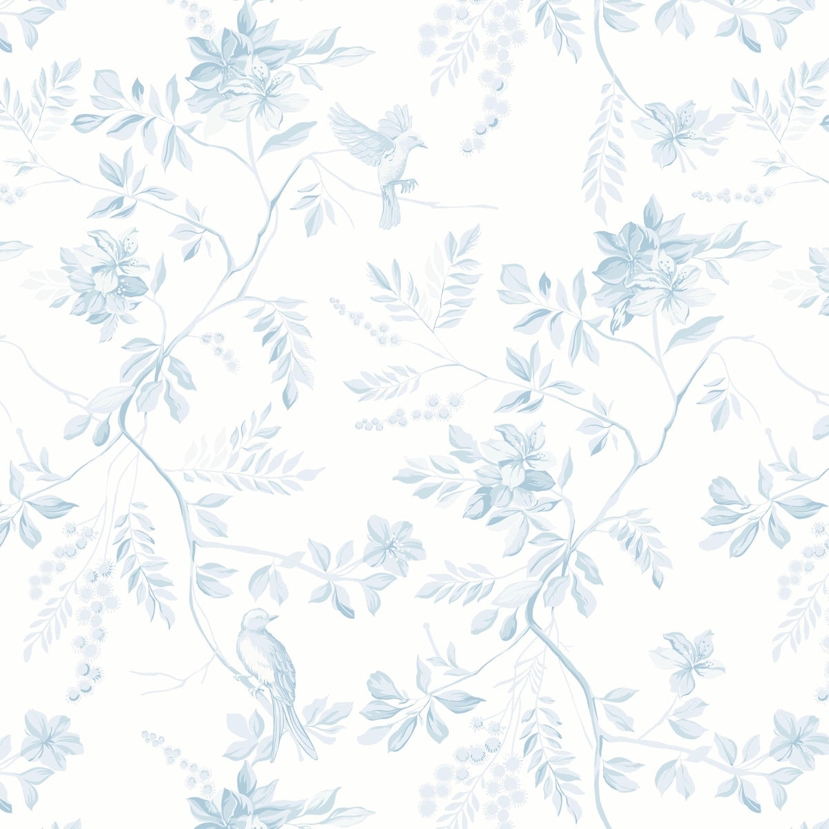 Dimoon 17.3''x78.7'' Green Peel and Stick Wallpaper Floral Modern Sage Light Green Contact Paper White Bird Wallpaper Removable Renter Friendly Waterproof Embossed Kitchen Bedroom Bathroom Vinyl Roll
