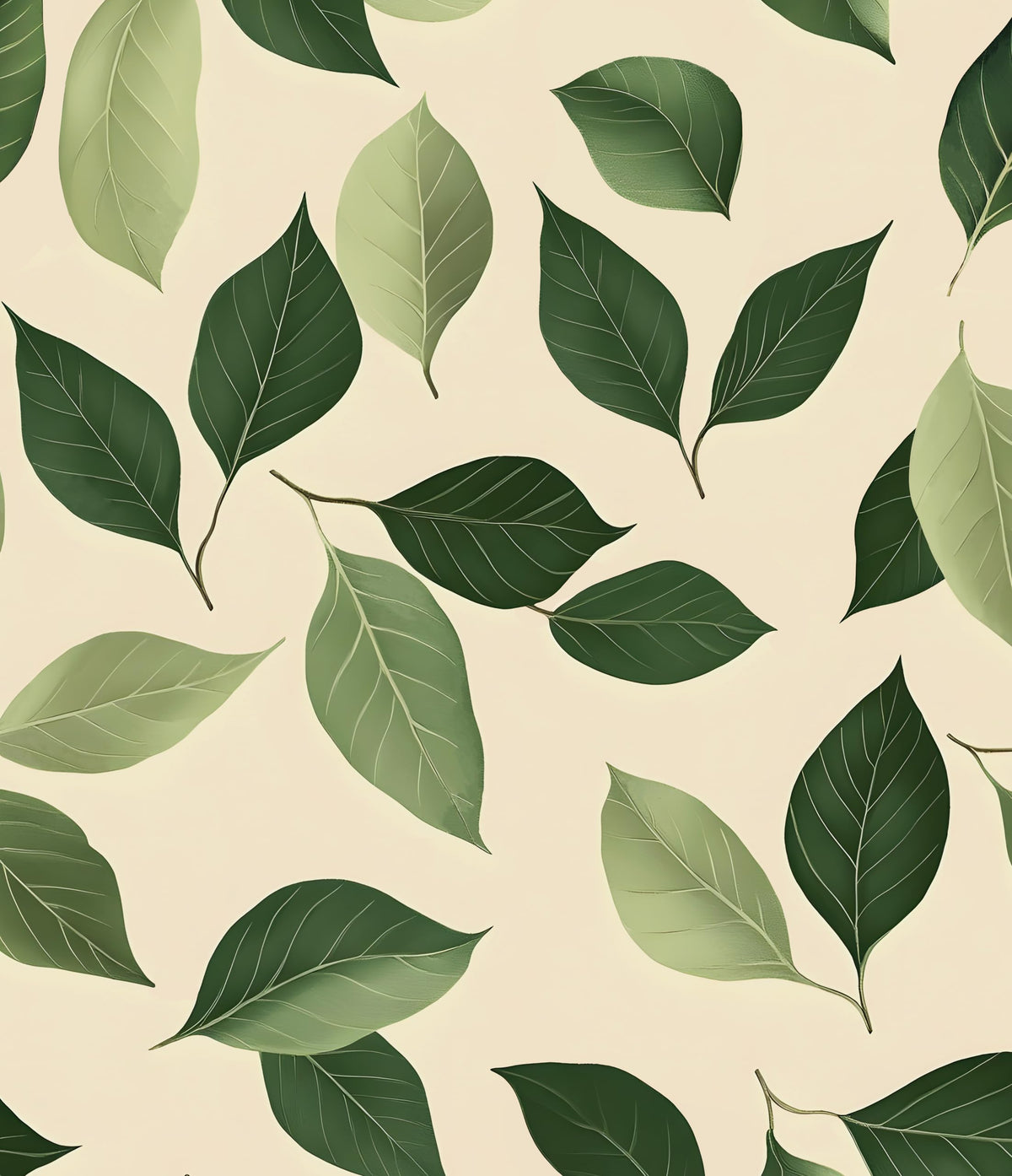 Laatse Light Sage Green Leaf Floral Wallpaper Peel and Stick 17.5"x393"