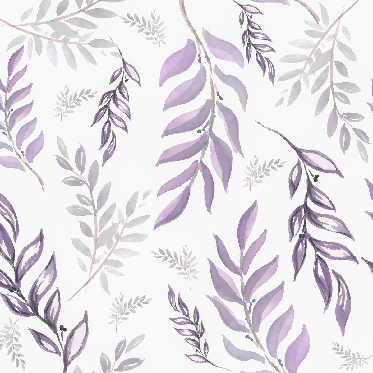 Laatse Light Sage Green Leaf Floral Wallpaper Peel and Stick 17.5"x393"