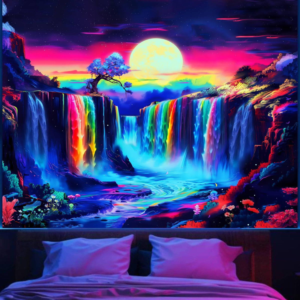 Apdidl Boho Tapestry for Bedroom, Sun Bohemian Wall Hanging Classroom Decor