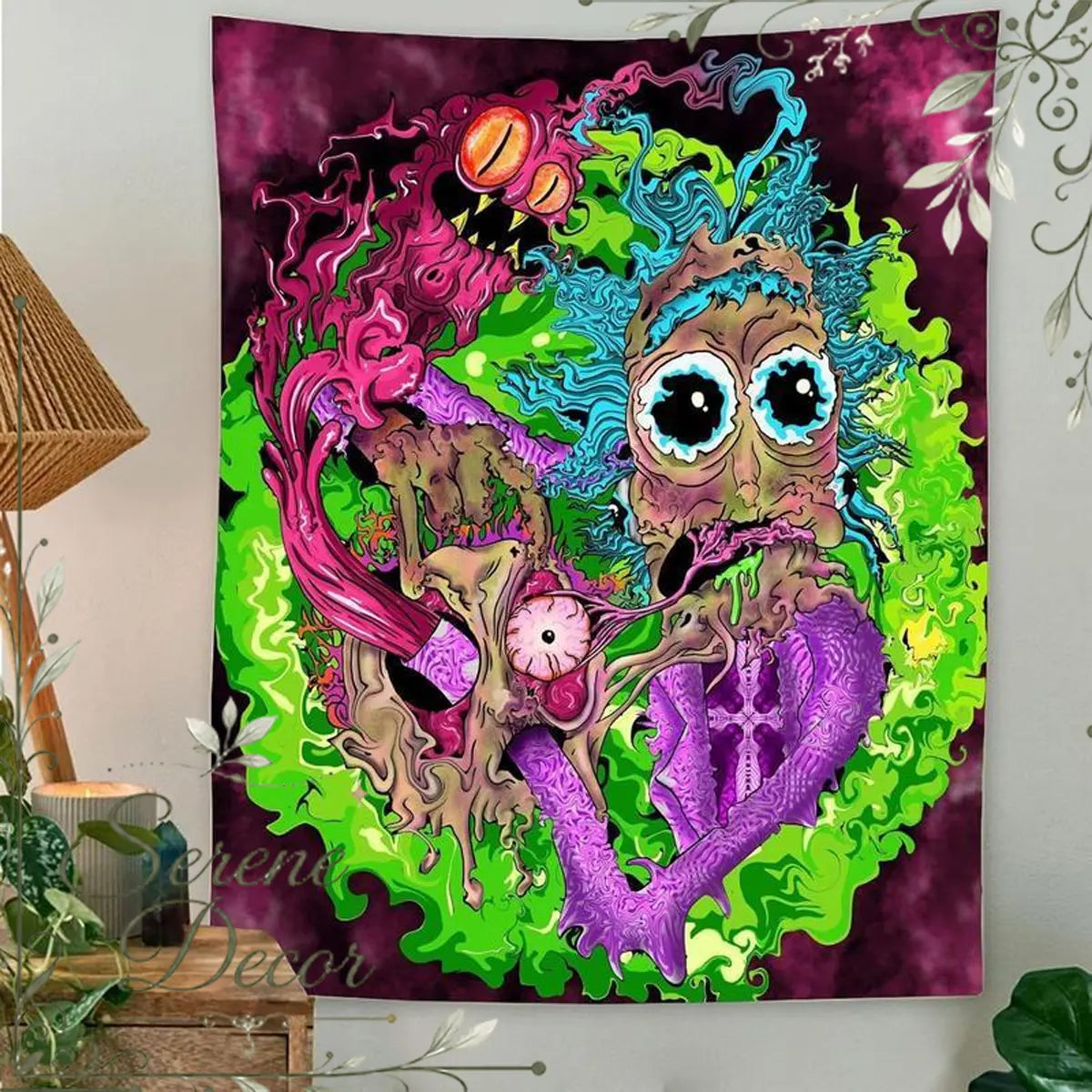 Rsefly Anime Wall Hanging Tapestry, Home Decor Items for Bedroom & Living Room, Aesthetic Dorm Decor with Unique Room Design, Home Wall Hanging,sohochic