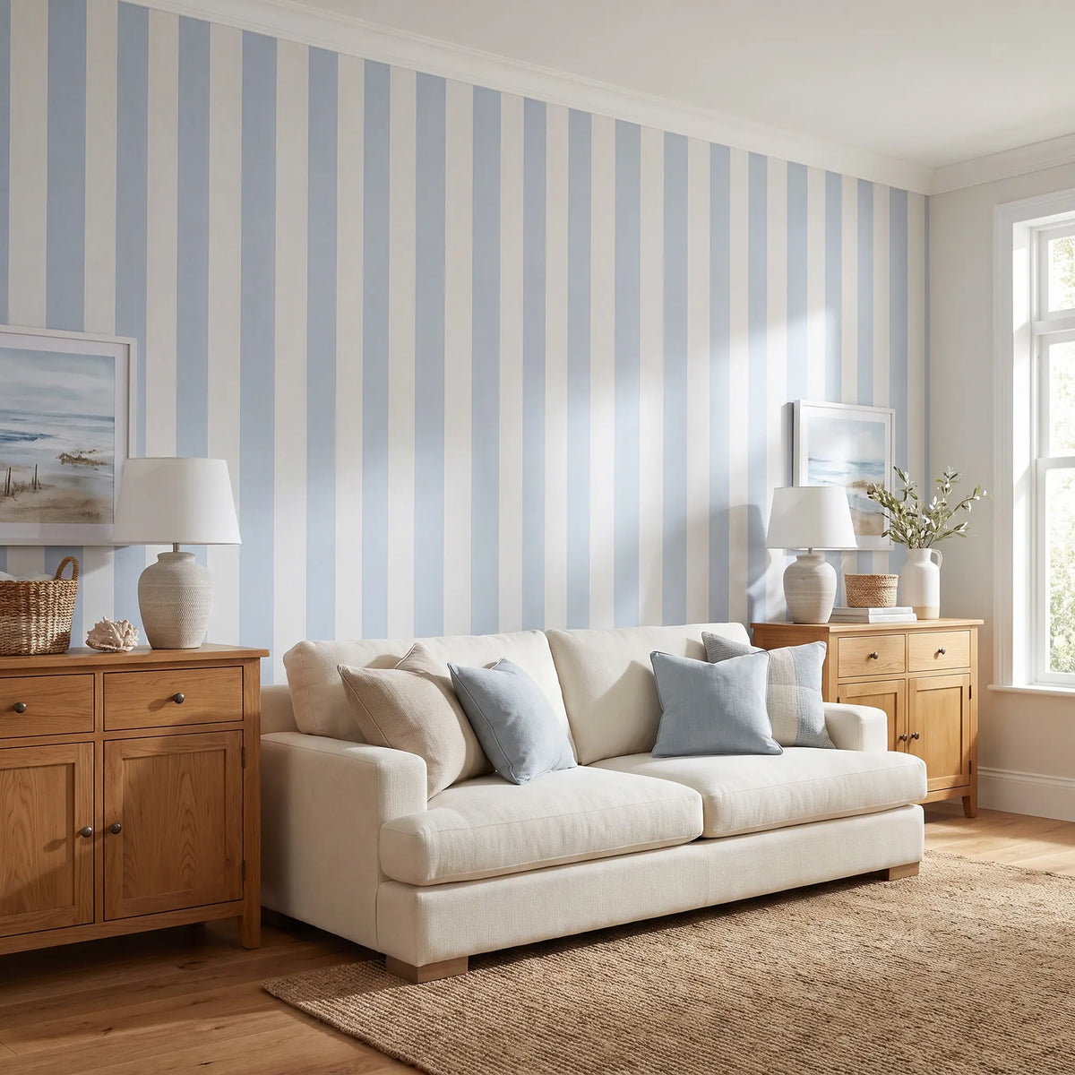 1 Roll Self-Adhesive Modern Vertical Striped Wallpaper, 4 Colors (Pink/White, Blue/White, Green/White, Black/White), 40cm/15.7" Wide Waterproof, for Bedroom & Rental Apartment Renovation