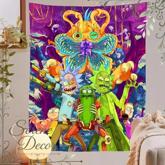 Rsefly Anime Wall Hanging Tapestry, Home Decor Items for Bedroom & Living Room, Aesthetic Dorm Decor with Unique Room Design, Home Wall Hanging,sohochic