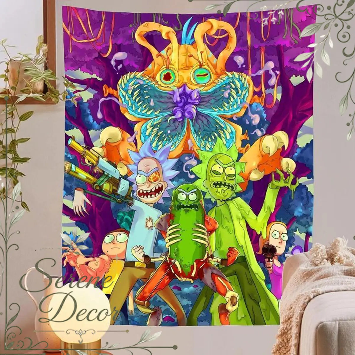 Rsefly Anime Wall Hanging Tapestry, Home Decor Items for Bedroom & Living Room, Aesthetic Dorm Decor with Unique Room Design, Home Wall Hanging,sohochic
