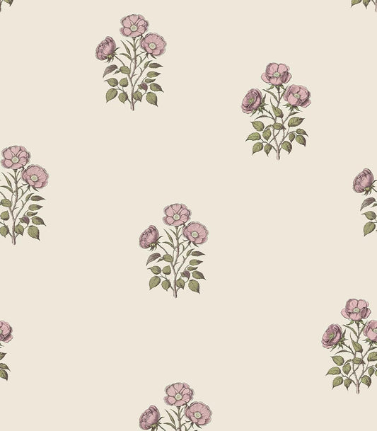 17.3”×393.7” Vintage Floral Wallpaper Retro Rose Flower Contact Paper for Cabinets Self Adheisve Floral Wallpaper for Bedroom Accent Wall Cabinets