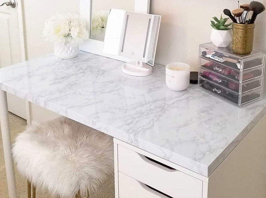 Marble Peel and Stick Wallpaper Kitchen Countertop & Cabinets Contact Paper