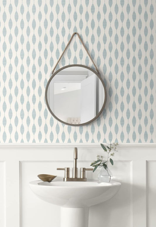 NextWall Stacy Garcia Home Ditto Peel and Stick Wallpaper (Blue Opal)