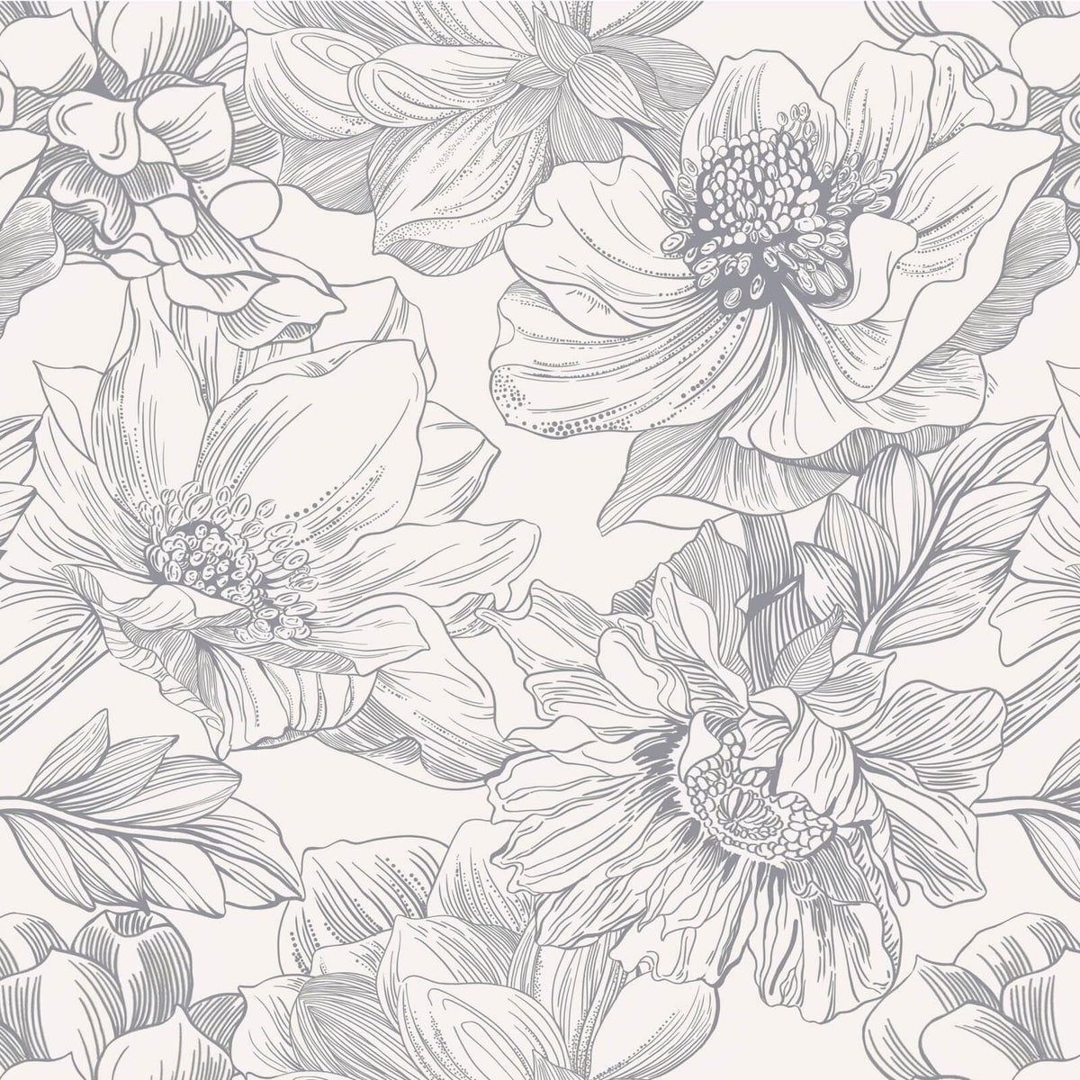 Ismoon Large Floral Peel and Stick Wallpaper Boho Beige Contact Paper 17.3inx6.5ft Neutral Wall Paper Removable Self Adhesive Wallpaper Bedroom Cabinet Bathroom Waterproof Mural Wall Decor Vinyl Roll