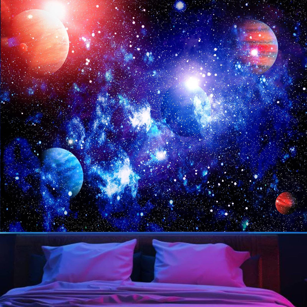 Apdidl Galaxy Wall Tapestry, Outer Space Themed Party Decorations Backdrop