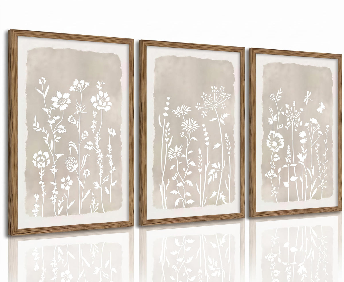 tgguytiy Sage Green Botanical Wall Art Set of 3, Eucalyptus Leaf Boho Plant Posters for Bedroom Living Room Bathroom Decor, 12x16 Inch Unframed Prints