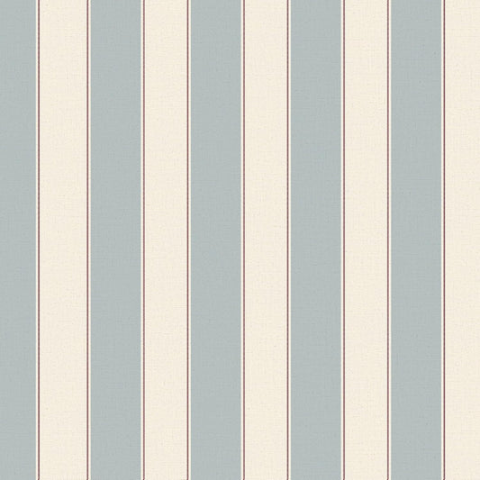 Blue and White Cream Striped Wallpaper Peel and Stick Self-Adhesive Removable Waterproof Wallpaper for Bedroom Kitchen Bathroom (Blue, 17.32"x 118.11")