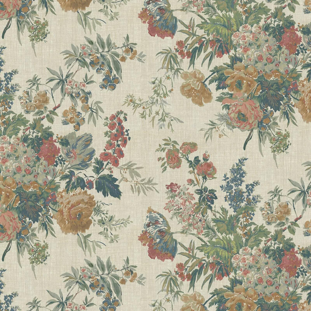 Heroad Vintage Peel and Stick Wallpaper Pink and Green Floral Contact Paper