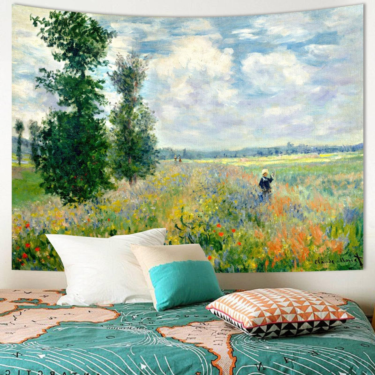 Apdidl Boho Tapestry for Bedroom, Sun Bohemian Wall Hanging Classroom Decor