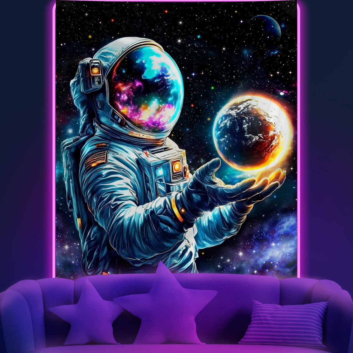 Apdidl Galaxy Wall Tapestry, Outer Space Themed Party Decorations Backdrop