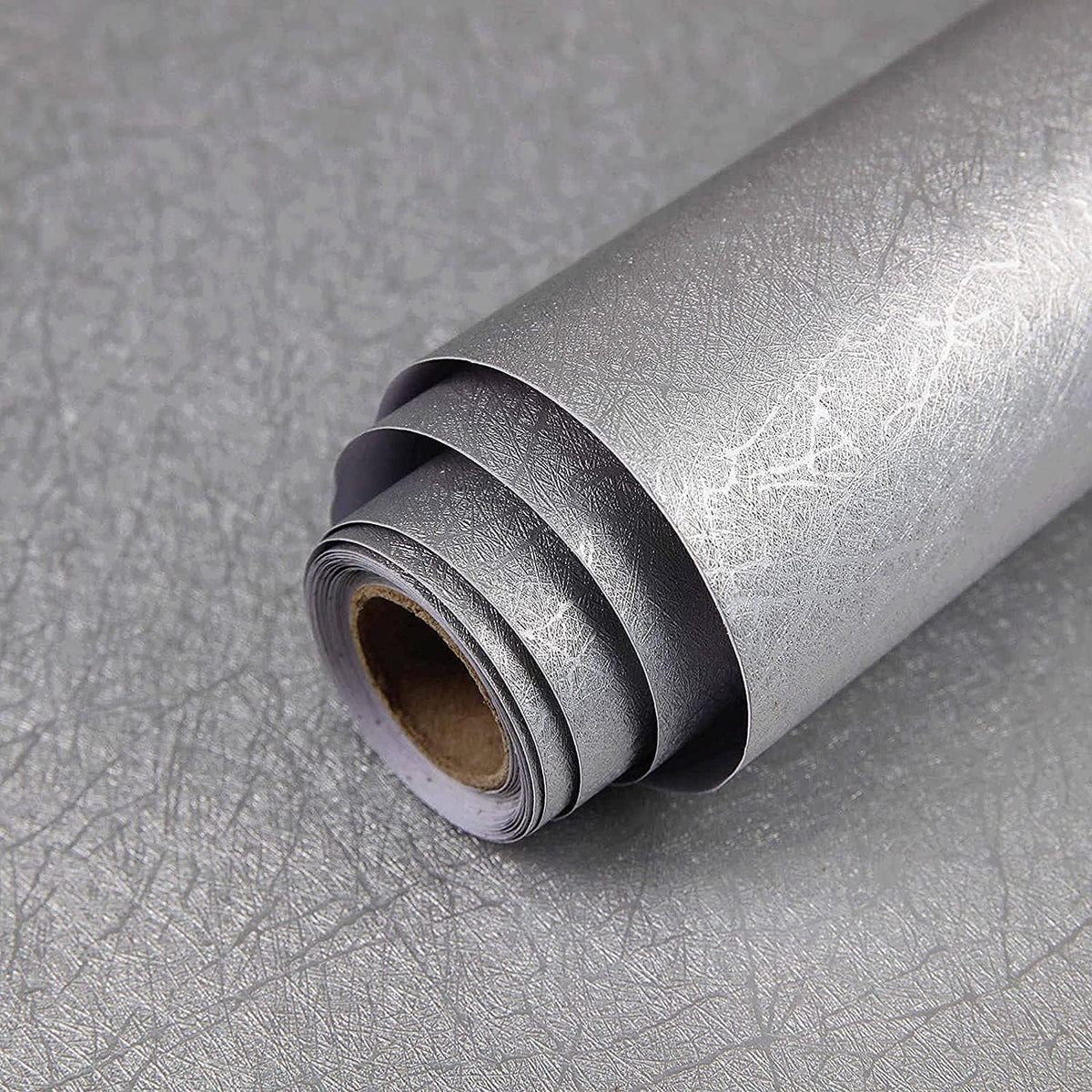 Black Silk Wallpaper Embossed Self Adhesive Peel and Stick Contact Paper