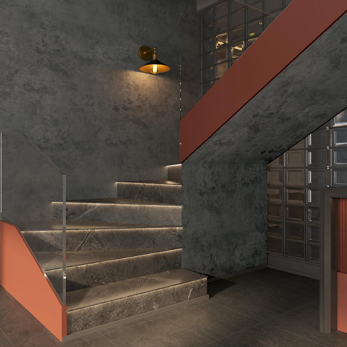 BAYYA Concrete Wallpaper Peel and Stick Grey Cement Contact Paper Industrial Style Self Adhesive Waterproof Removable Decorative Wall Covering Vinyl Film Furniture Stickers for Floor Wall Cabinets