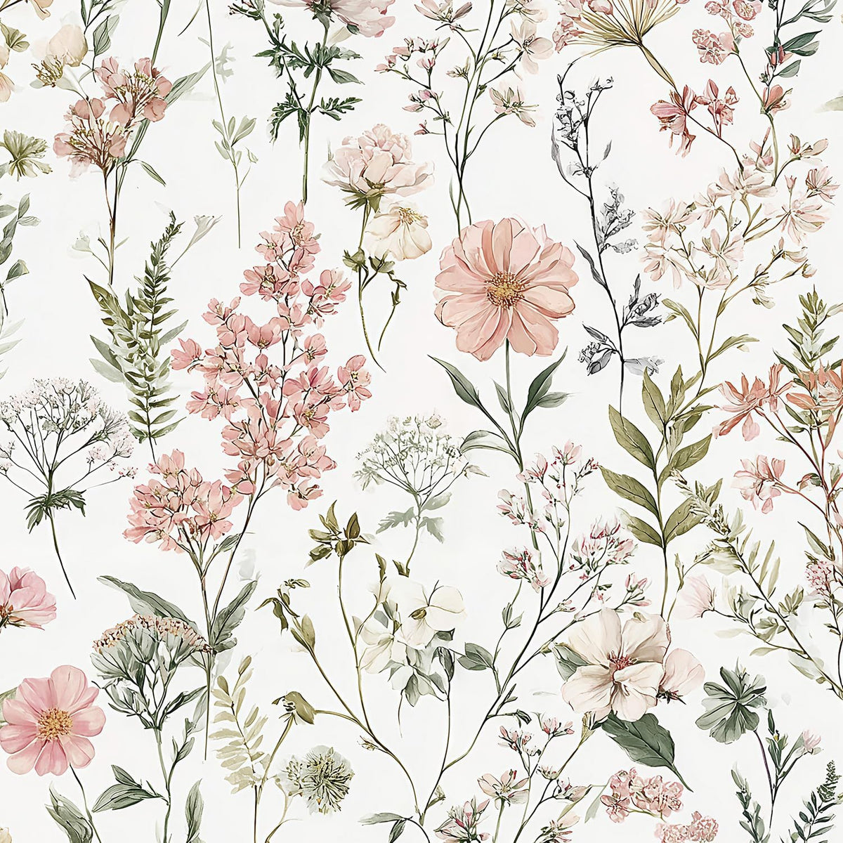 Orainege Pink Floral Peel and Stick Wallpaper Self Adhesive Wallpaper