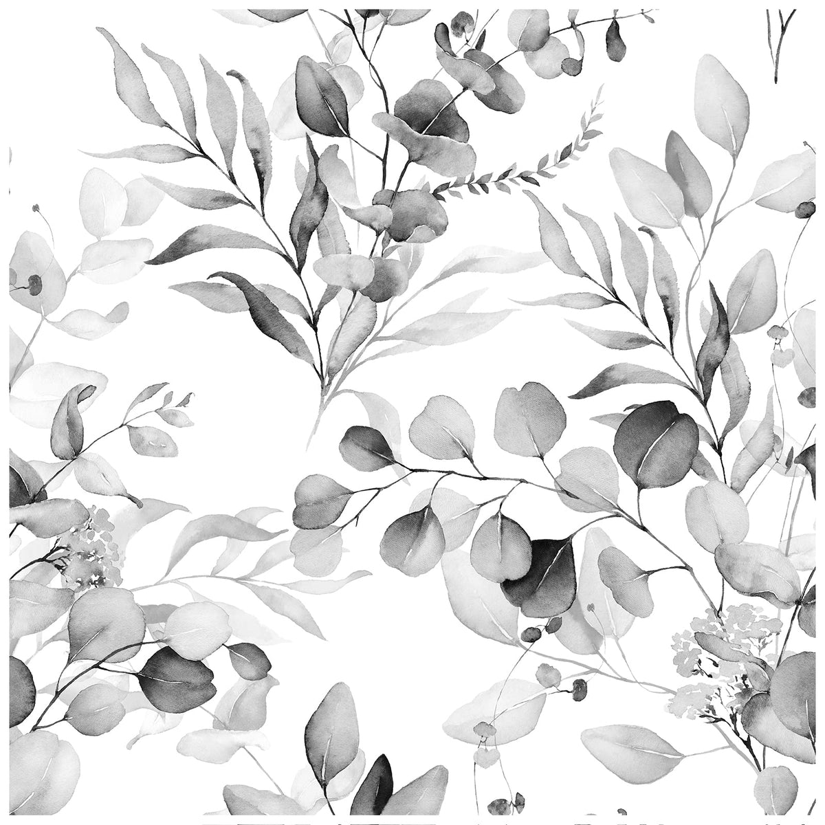 HAOKHOME Green Peel and Stick Wallpaper Botanical Leaf for Bathroom Nursery
