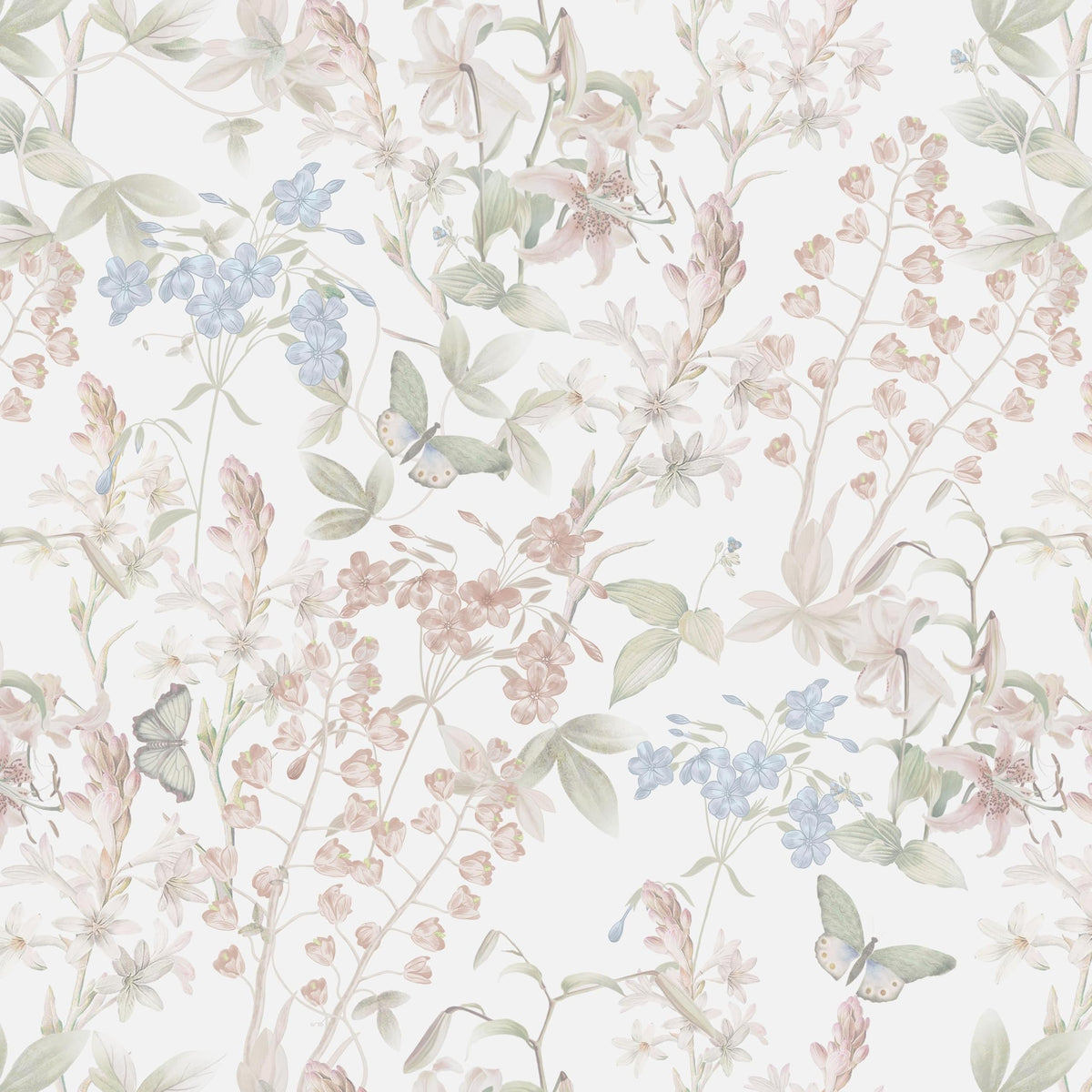 Dimoon 17.3''x78.7'' Green Peel and Stick Wallpaper Floral Modern Sage Light Green Contact Paper White Bird Wallpaper Removable Renter Friendly Waterproof Embossed Kitchen Bedroom Bathroom Vinyl Roll