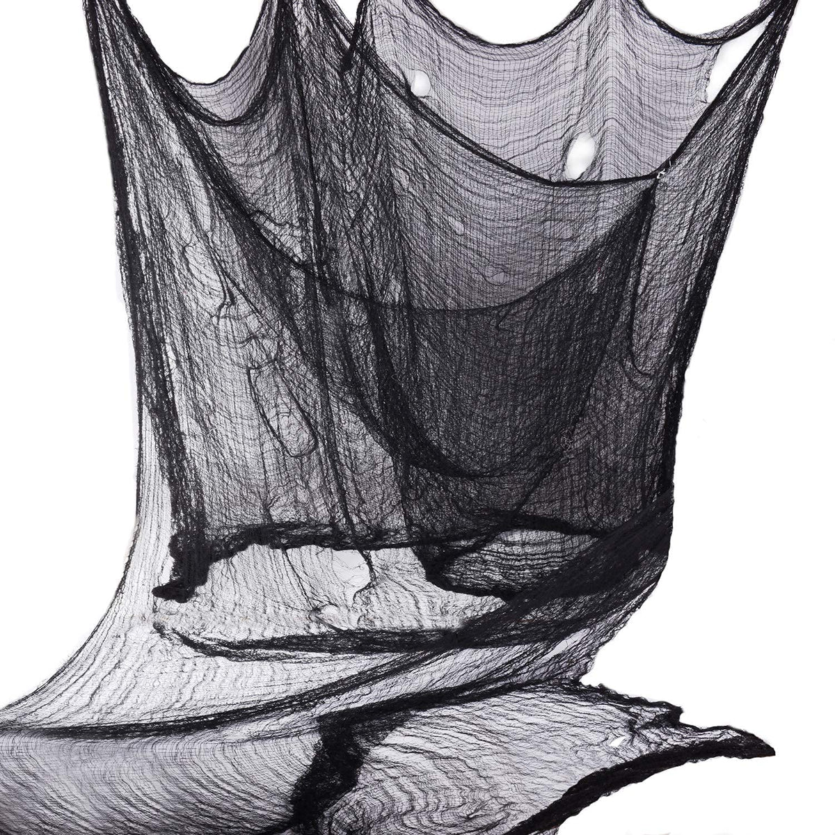 6 Pack Black Halloween Creepy Cloth, 30 x 72 Inch - Yobbai